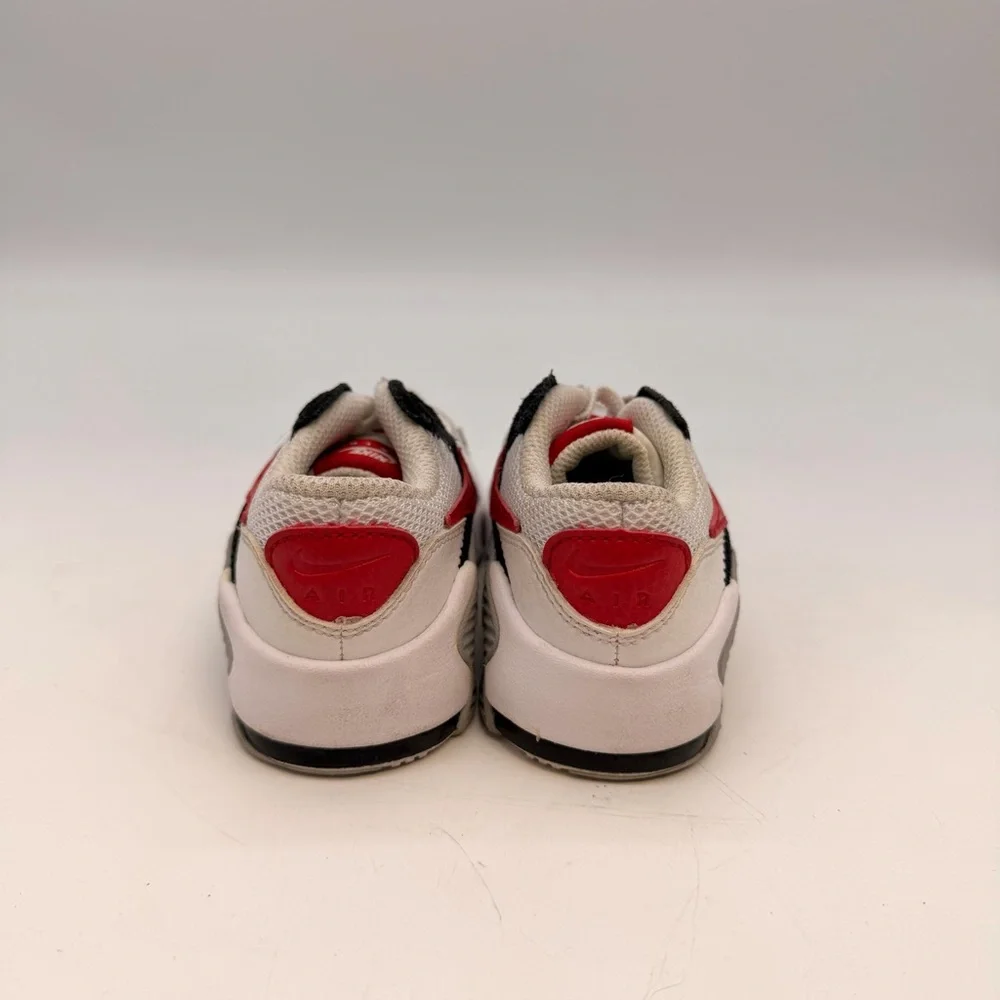 Nike Air Max Toddler Sneakers Size 8C White Red Black Kids Shoes CD6893-105 - Picture 3 of 7